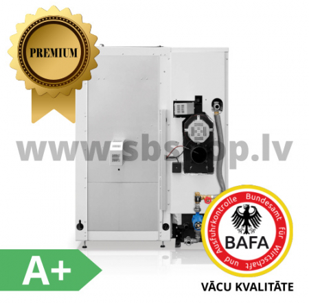 HKS LAZAR Granulu apkures katli Smartfire 22kW ar 400L bunkuru