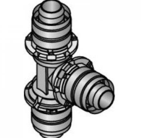 UPONOR T 50x50x50 met.