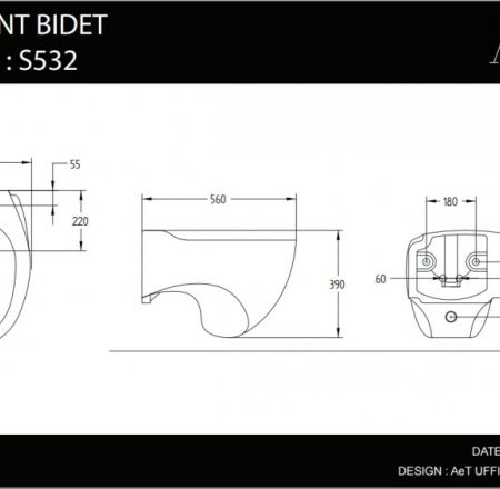 WC Bidē ACCENT piek. balts 100