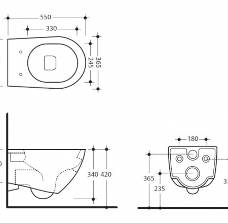 WC Pods AQUATECH piekarams +s/c vāks