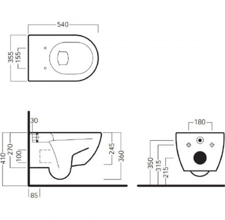 HATRIA FUSION pods piekarināms ar Soft Close SLIM vāku AKCIJA