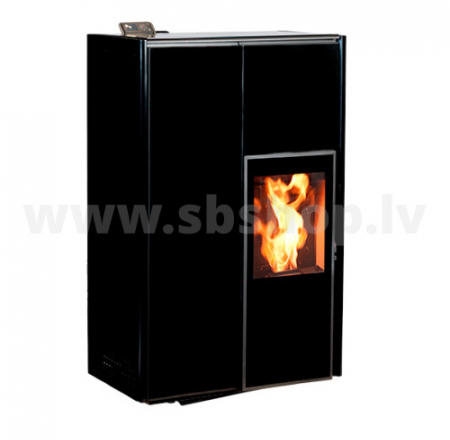 Ecoforest granulu kamīns Hidrocopper 18kW, SLIM melns