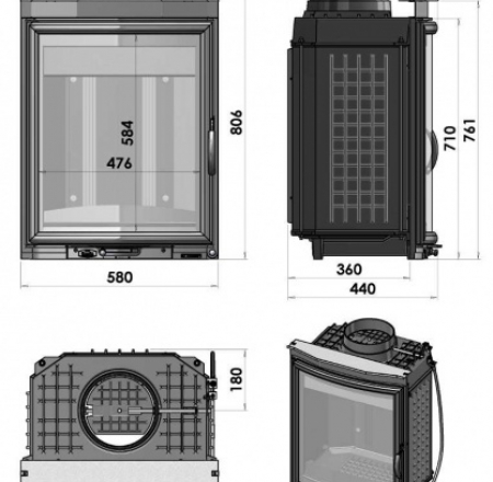 FOYER CG 581 Vertical Laiton kurtuve