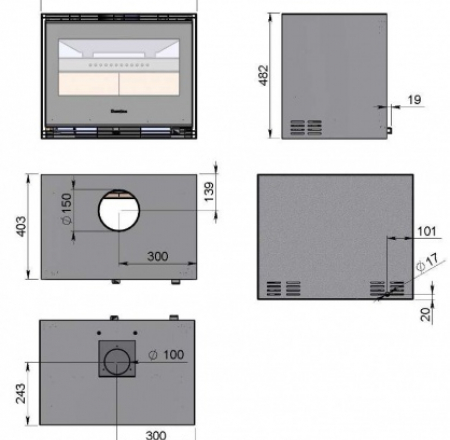 FOYER VENTUS 60 kurtuve 9.79 kW