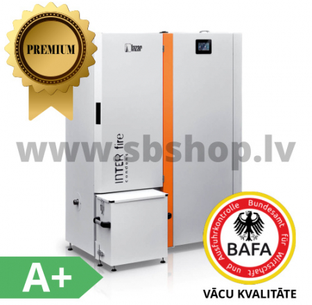 HKS LAZAR Granulu apkures katli Interfire 11kW ar 150L bunkuru