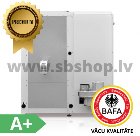 HKS LAZAR Granulu apkures katli Interfire 11kW ar 150L bunkuru