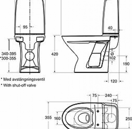 WC Pods IFO Spira Rimfree, universāls BEZ vāka