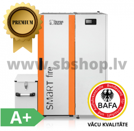 HKS LAZAR Granulu apkures katli SmartFire Compac 15/50 ar bunkuru