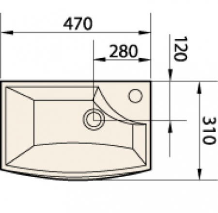 Izlietne MINI STEP balta