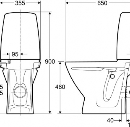 WC IFO SIGN pods 6872, universāls izvads