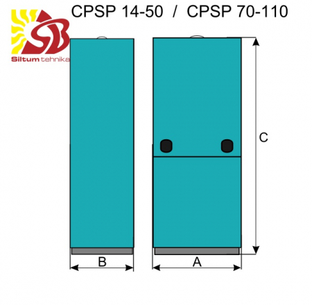 CENTROMETAL Granulu bunkuri CPSPM 14-50 (230L)