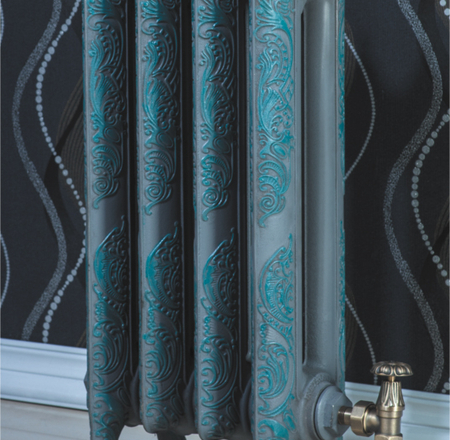 Čuguna radiators BEIGELAI BGL-661 (12sekc.) gruntēts melnā krāsā