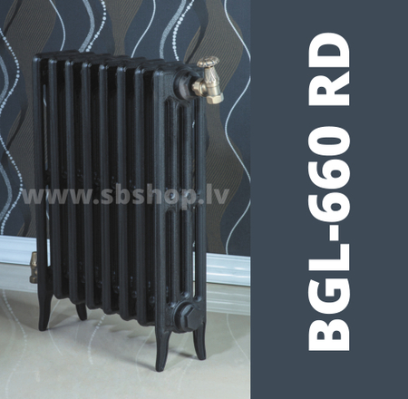 Čuguna radiators BEIGELAI BGL-660-RD sekcija