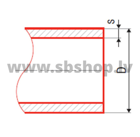 Pelēka plastmasa caurule FASER HOT S4 SDR9 D50x5.6 PP-RCT Fv-Plast