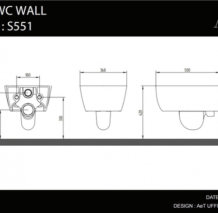 WC pods DOT WC balts ar s/c vāku