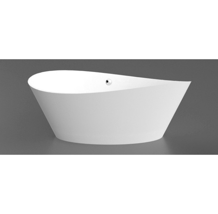 VISPOOL brīvstāvošās vannas ISIDE 1860x780x710mm balta ar pārplūdi un sifonu