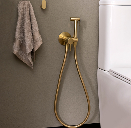 Bidetta ar magnētisko vārstu, iebūvējama, RamonSoler brushed gold