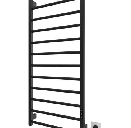 MARIO Dvieļu žāvētājs LEED elektrisks 1170x530mm melns matēts