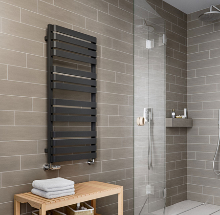 Dvieļu žāvētājs TERMA WARP T 785x500cm,RAL9005 melns matēts
