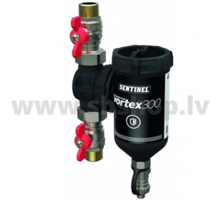 Magnētiskais filtrs Eliminator VORTEX 300, 300ml, 3/4'' ar ventīļiem