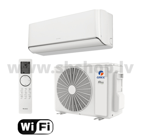 GREE Kondicionieris Airy  3,5/3,8KW, balts ar WiFi (+GWH12AVCXD-K6DNA1A/O)