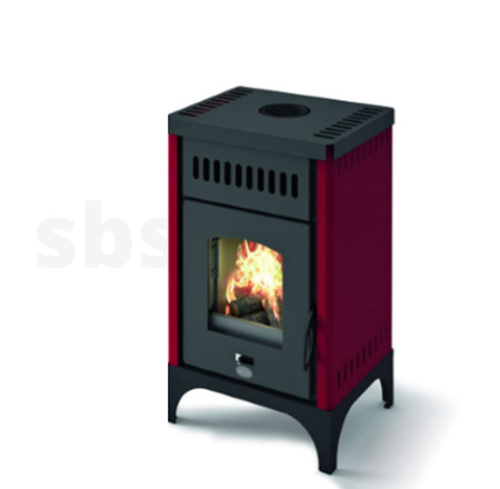 Malkas kamīns Eva Calor MARTA NEW 9.5 kW sarkans