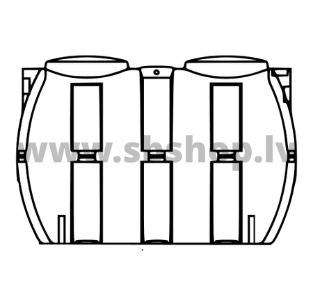 Septiķa tvertne 2000L ar filtru Delfin Premium
