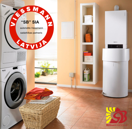 Viessmann Vitodens 200-W 19kW KOMPLEKTS ar Vitocell CUGB 120L boileri