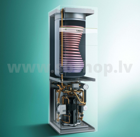 VAILLANT Siltumsūknis zeme-ūdens flexoCOMPACT VWF 58/4 230V 5,4kW ar iebūvētu 185L boileri