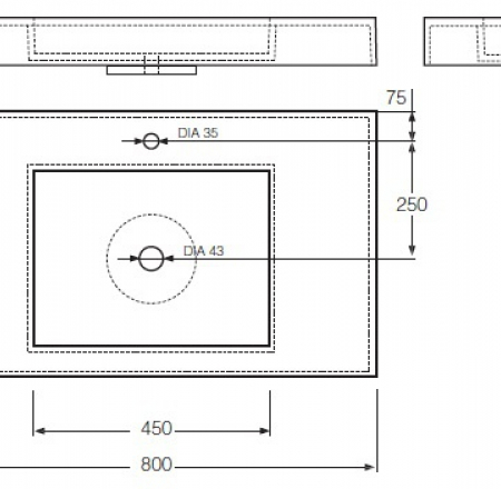 Izlietne F-800 800x450 balta