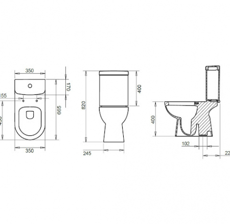 WC Pods TURAVIT ALIZE kompl., grīdas izvads ar SC vāks AKCIJA